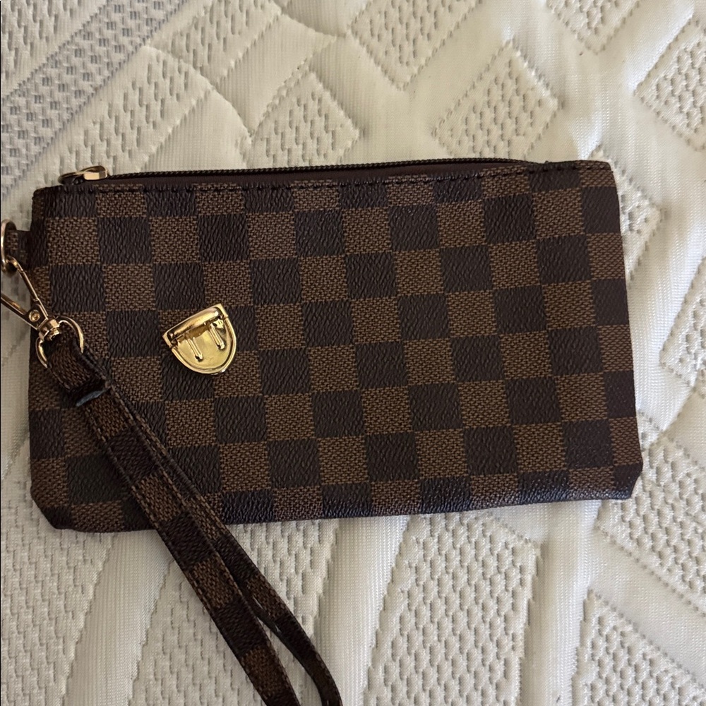 Brown Checkered Men's Backpack - Unbranded - Picture 3 of 4
